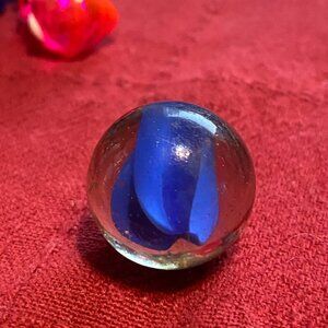 Vintage 1990s Blue Cats-Eye Marble Large